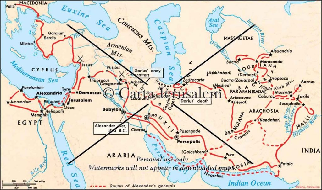 The Route Of Alexander The Great - Biblewhere