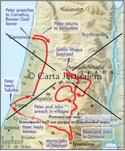 Philip, Peter And John To Samaria And The Coastal Plain - Biblewhere