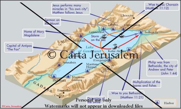 Around The Lake Of Gennesaret - Biblewhere