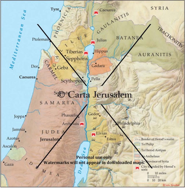 The Division Of Herod's Kingdom, 4 BCE-6 CE - Biblewhere