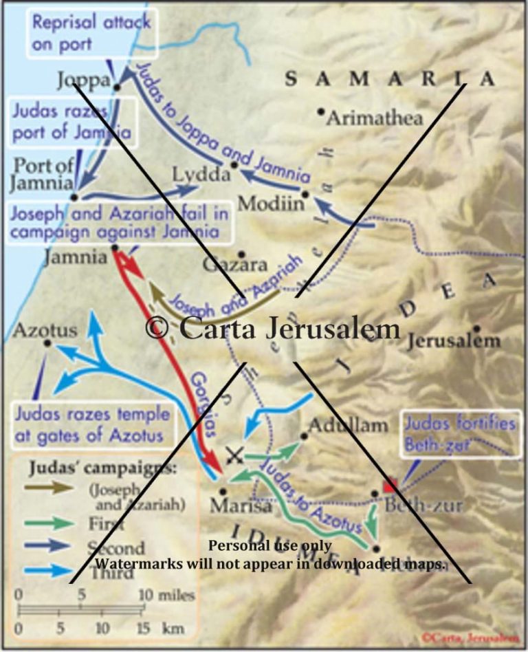 Judas On The Coastal Plain And In Idumea, 163 BCE - Biblewhere