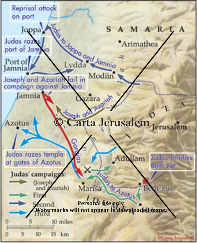 Judas On The Coastal Plain And In Idumea, 163 BCE - Biblewhere