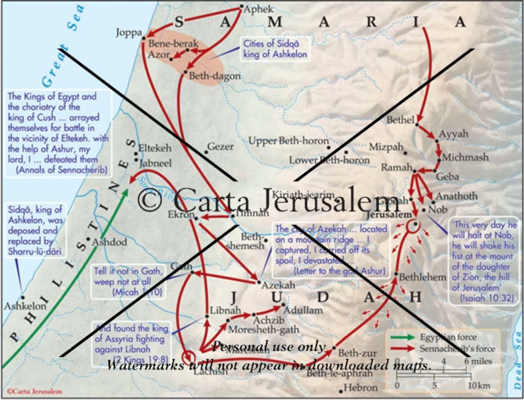 Sennacherib In Philistia And Judah - Biblewhere