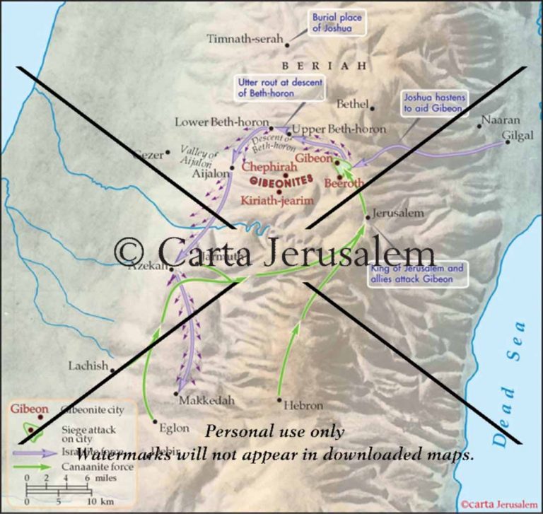 The Battle Of Gibeon - Biblewhere